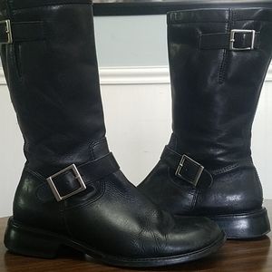 Made in Brazil Black Leather Womens Boots 8 1/2